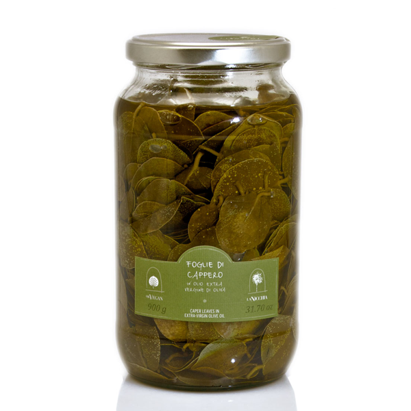 Pantelleria caper leaves in extra virgin olive oil
