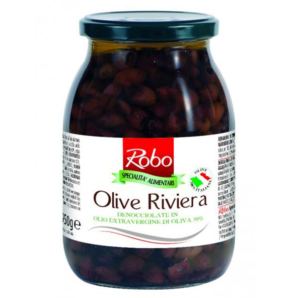 Riviera Olives in extra virgin olive oil 900gr Robo
