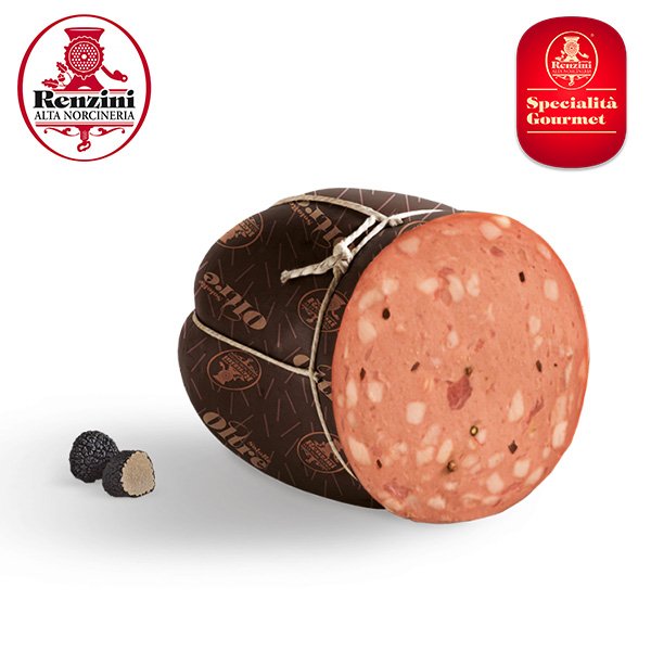 Mortadella with Truffles sliced