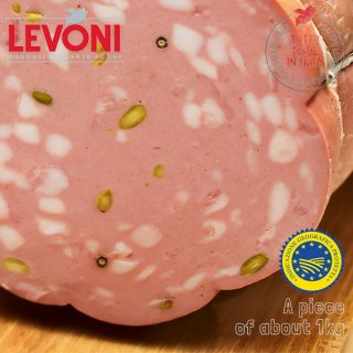 Mortadella Bologna IGP "Glutammate free" with Pistachos by piece