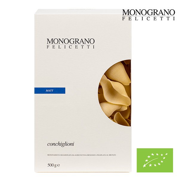 Organic Conchiglioni Matt Monograno Felicetti 500g