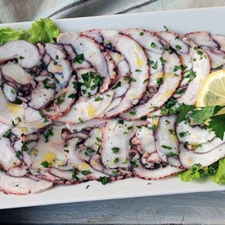 Octopus Carpaccio fresh-sliced 200g