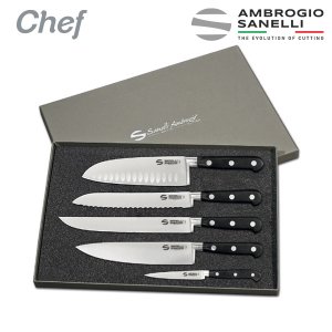 Gift box with 5 forged knives Chef Line