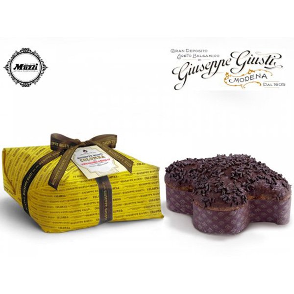 Dark Chocolate Colomba filled with GIUSTI Balsamic Cream