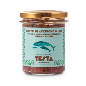 Sicilian Anchovies in Organic Oil (about 40 fillets)