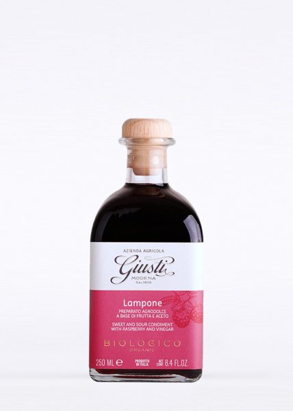 Organic sweet & sour condiment with raspberry