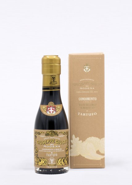 Condiment with balsamic vinegar of Modena and truffle