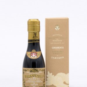Condiment with balsamic vinegar of Modena and truffle