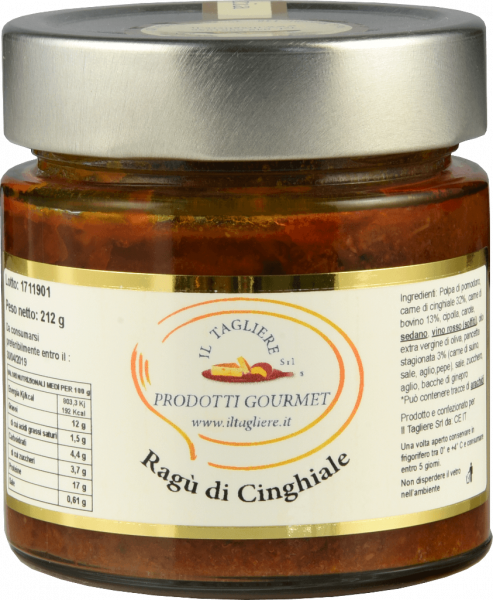 Wild Boar Meat Ragù Sauce 212g