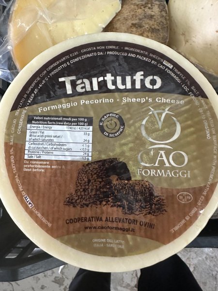 Truffle Sheep cheese